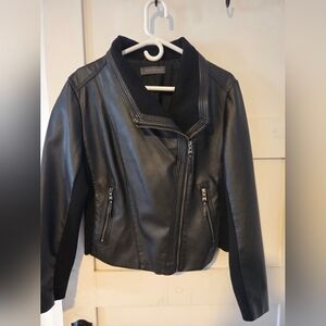 Suzy Shier Black Leather Jacket